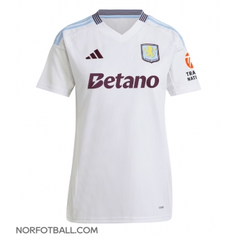 Billige Fotballdrakt Aston Villa Replika Bortedrakt Dame 2024-25 Kortermet